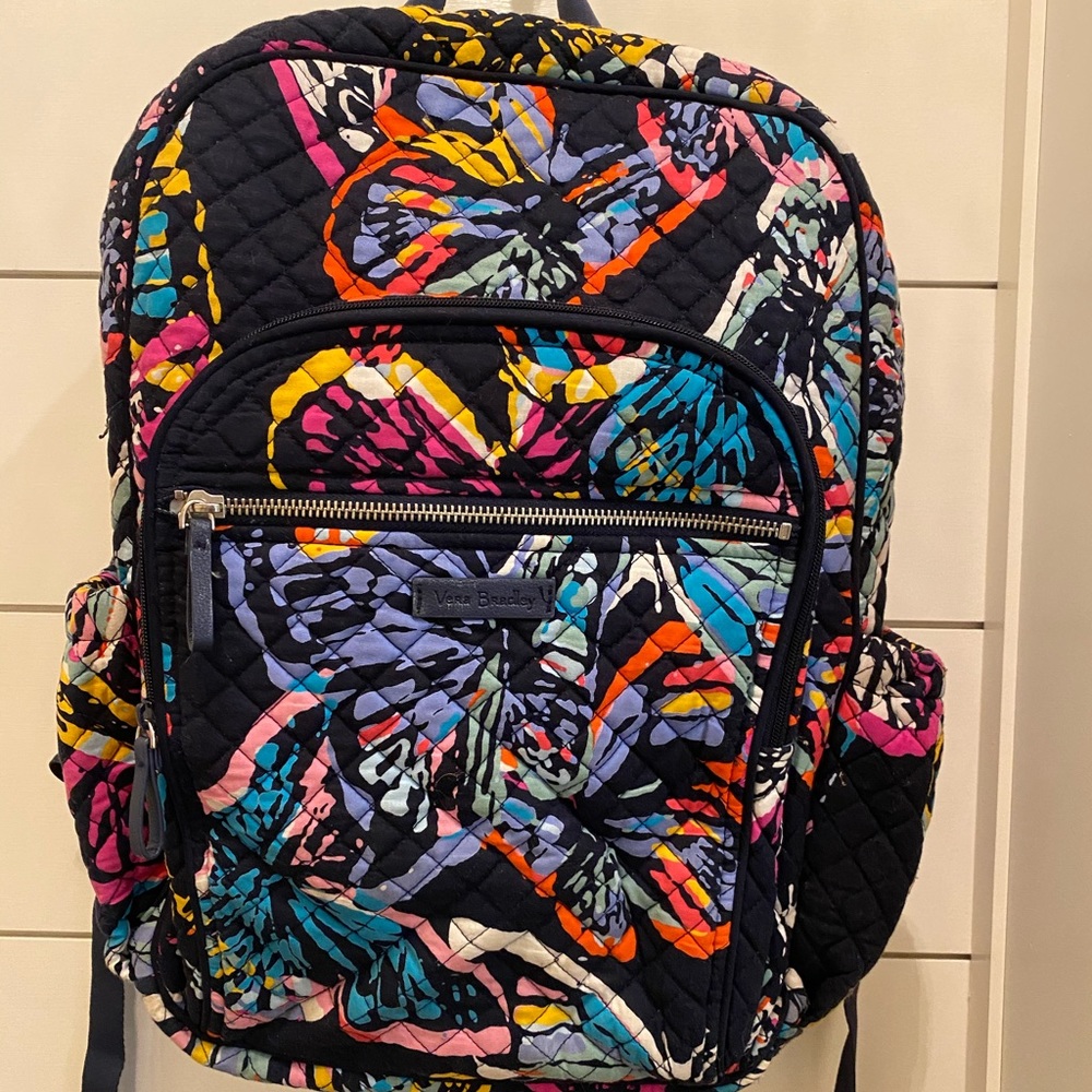Vera Bradley Campus Back Pack Butterfly Flutter